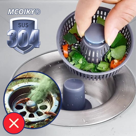 MCOIKY® 3-in-1 Sink Drain Filter and Stopper Combo